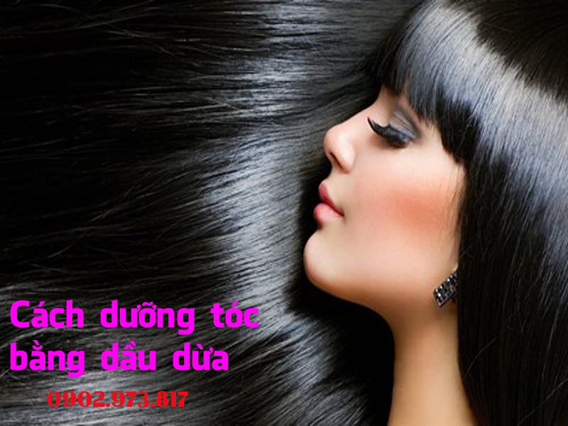 Dầu dừa nguyên chất cho mái tóc chắc khỏe, mềm mượt.